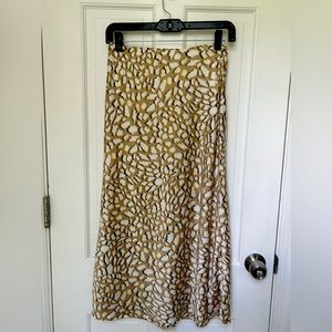 Boutique Leopard Print Midi Skirt